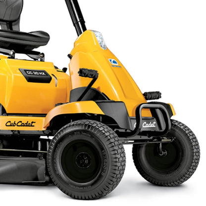 Yellow CC 30 HX Cub Cadet riding lawn mower on a white background