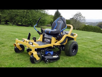 Review and demonstration video of the Cub Cadet Ultima battery powered ride on mower
